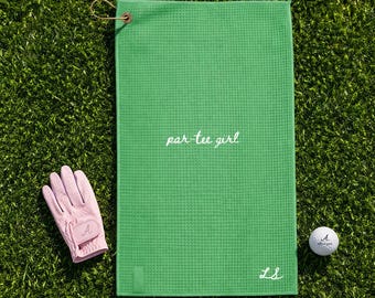 Par-tee Mädchen Damen Damen Golf Handtuch - Benutzerdefinierte Damen Golf Accessoire