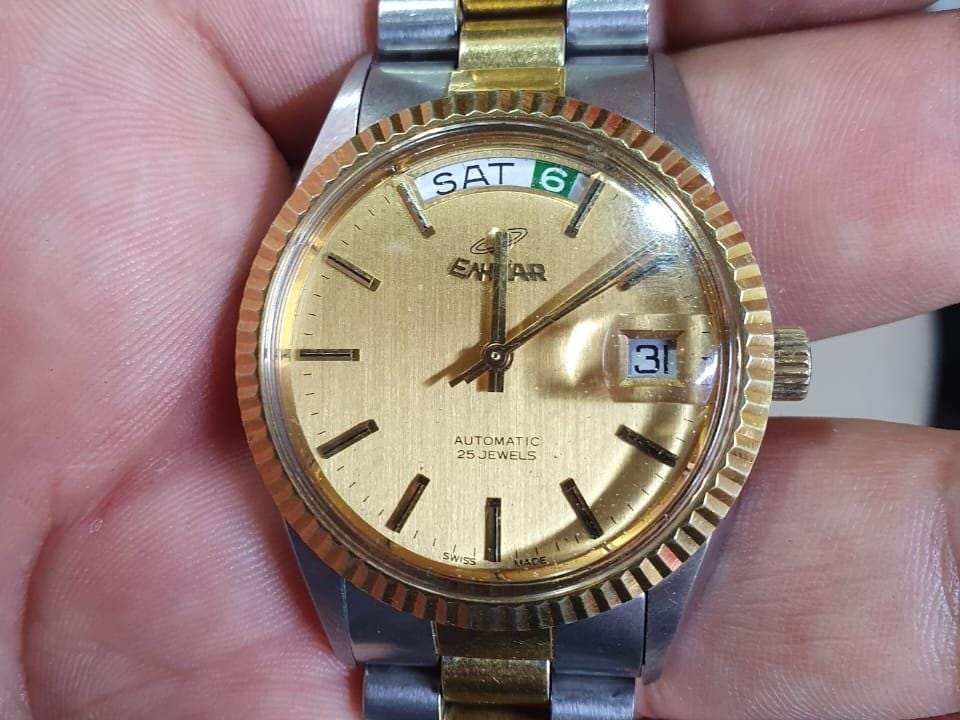 25 Jewels Automatic Enicar Day Date Enicar Watch Vintage Automatic