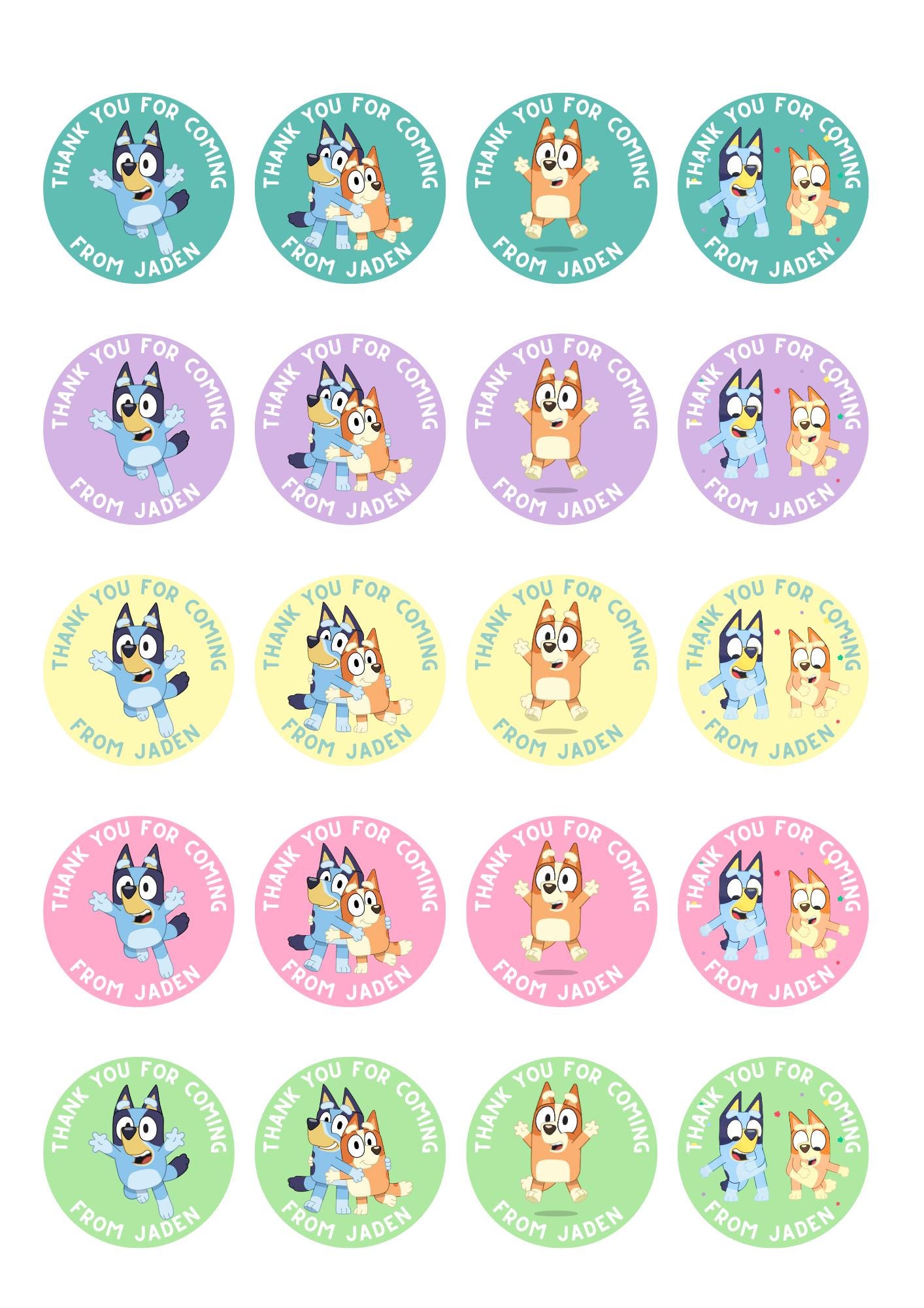 Custom Thank You Stickers