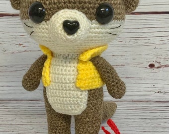 CROCHET PATTERN ONLY Fitzroy the Messenger Otter