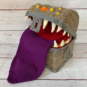 CROCHET PATTERN ONLY Mimic Treasure Chest from Dungeons and Dragons