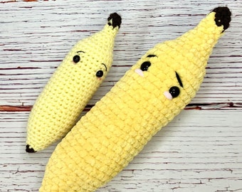 ALLEEN GEHAAKT PATROON Gehaakte amigurumi banaan