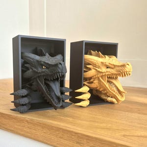 Mini Dragon Book Ends - Fourth Wing Tairn