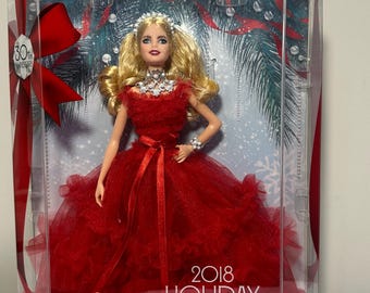 2018 Holiday Barbie Doll 30th Anniversary - Etsy