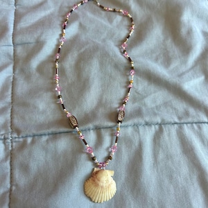 Beaded shell necklace
