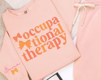 Occupational Therapy Sweatset, Occupational Therapist Shirt, OT Shirt, COTA Shirt, OT Gift, Occupational Therapy Gift, Comfort Colors Tee