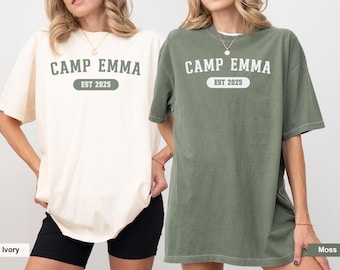 Custom Family Camping Trip Shirts, Personalized Camp Tees, Vintage Cabin Vacation Shirts, Matching Family Reunion Shirts, Group Trip Tees