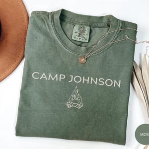 Embroidered Custom Camp Bachelorette Party Shirt, Mountain Bride Tee Camp, Camping Tshirts, Camp Themed Lake Bachelorette, Retro Camping Tee