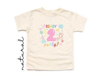 Ready Two Party Birthday Matching Family Shirts, 2nd Birthday Shirt, Second Birthday Boy Tee, Girl Birthday Family Outfit