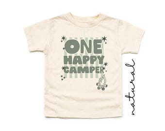 One Happy Camper Birthday Matching Family Shirts, Camping Birthday Shirt, Camper 1st Birthday Tee, Retro Camping TShirt, Mommy and Me Outfit