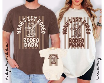 First Rodeo Birthday Shirts, Matching Family Western Birthday Tees, My First Rodeo Shirt, Cowboy Cowgirl 1st Birthday Outfit