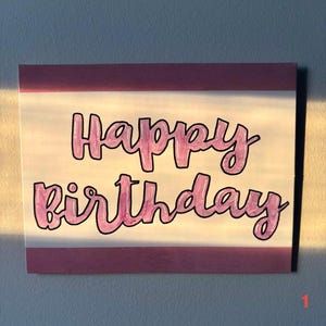 Handmade Birthday Cards - 5 Unique Designs to Choose From | Premade Greeting Cards for All Ages | Personalized Options Available