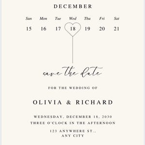 ELEGANT minimal WEDDING INVITATION - digital wedding invitation editable and printable with canva