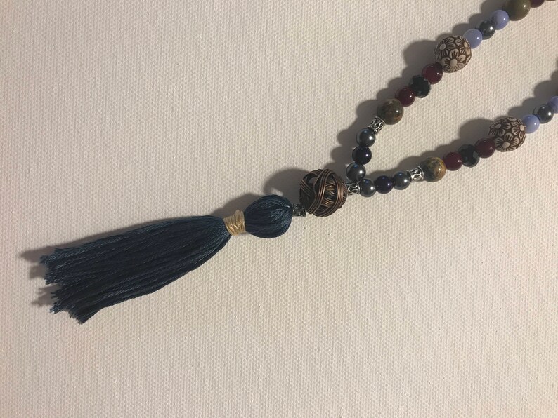 Mala Prayer Bead Necklace 108 Beads Prayer Mala ~ Mother Earth