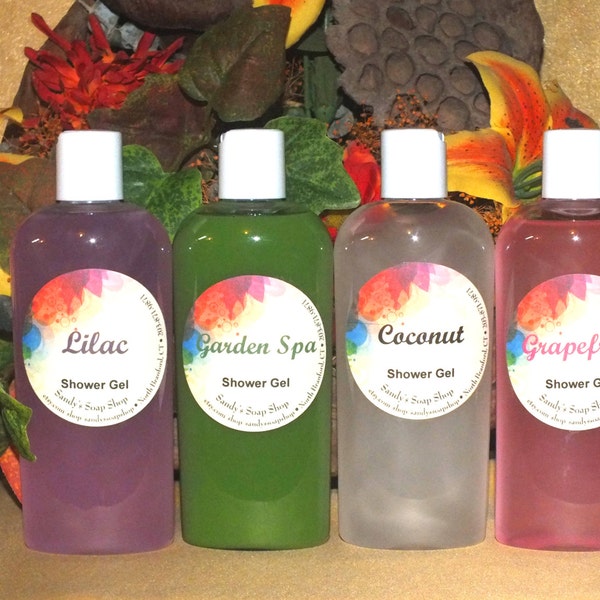 Liquid Hand Wash- Mesh Scrubby Included-8 oz of Sudsy  Fragrant Soap, Use As Shower Gel, Hand and Body Wash or  a Relaxing  Bubble Bath