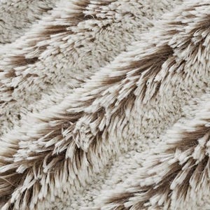 Shannon Fabrics-Luxurious cuddle minky fabric with a soft, shaggy texture 30mm pile- Cocoa Color (light beige with dark beige undertones)