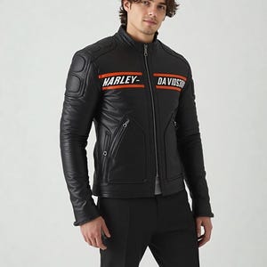 Rebel Forge Rider Vintage Cafe Racer Leather Jacket for Men HD-Inspired Biker Gear | Distressed Moto Outerwear | Classic Road Warrior Style