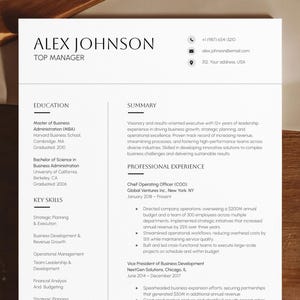 Google Docs & Word Resume Template | Minimalist Resume Template