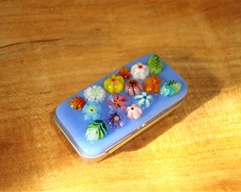 Fused Glass Trinket/Pill/Treasure Box  11272