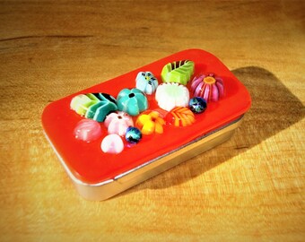 Fused Glass Trinket/Pill/Treasure Box  11211