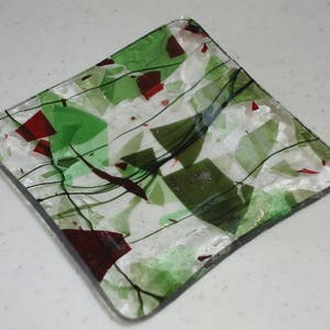 Fused Glass Confetti Dish - 9297