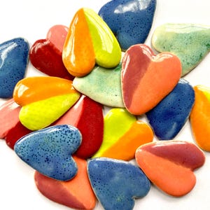 3 heart shaped guitar picks - love, music and fun