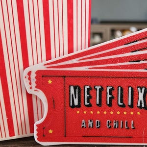 Netflix and Chill Date Night ticket (Set of 2) gift