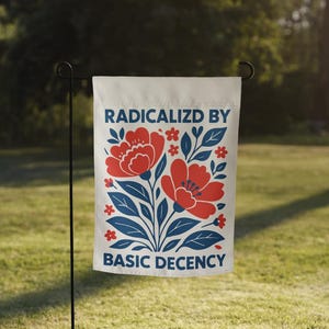 Drapeau de jardin, enseigne politique, protestation pour décoration de jardin, drapeau de jardin rustique, drapeau de jardin d'été, drapeau audacieux