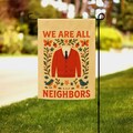 Inclusivity Garden Flag, Welcome Neighborhood Yard Flag, Community Flag Gift, Inclusive Welcome Sign Flag, Small Welcome Flag