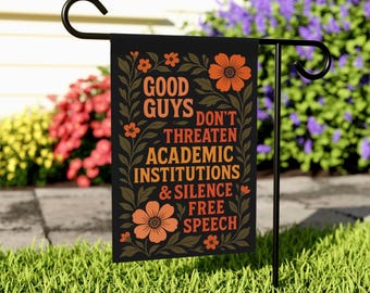 Anti Fascism Garden Flag, Democrat Yard Flag, Activism Yard Flag, Resist Fascism, Anti Oligarchy, Anti Trump Yard Art, Resist Garden Flag