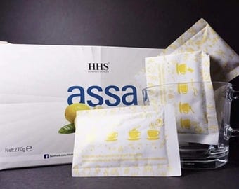 Boisson Assa au citron et aux herbes - 120 sachets, mélange naturel quotidien