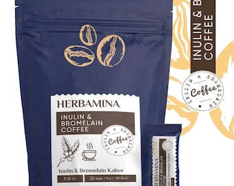 Mélange de café détox Herbamina | 30 sachets botaniques instantanés