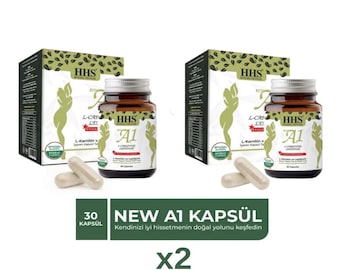 Mezcla de L-carnitina y Lepidium HHS A1 / Suministro para 2 meses / 60 cápsulas