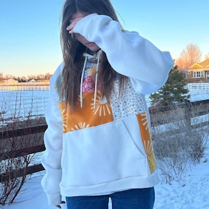 Patchwork Hoodie - Upcycled Hoodie