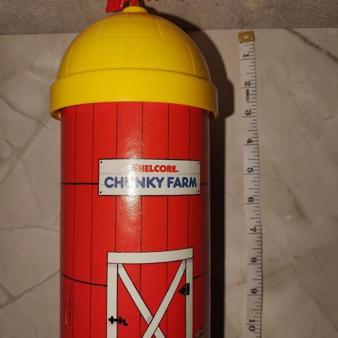 Vintage Shelcore Farm Silo Toy - Etsy