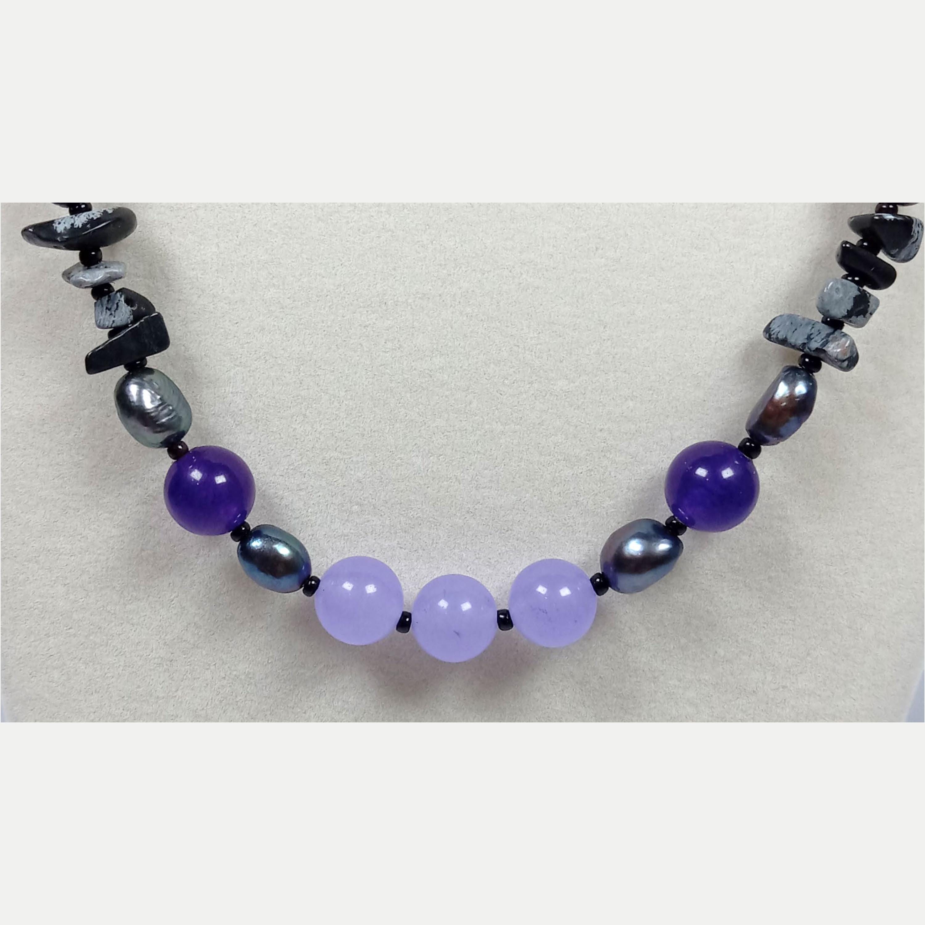 Purple Black Pearl Pendant - Etsy