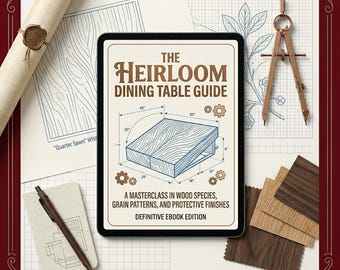 Guía de mesas de comedor de herencia: especies de madera, acabados y cuidados (libro electrónico)