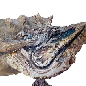 King Fish Original Rick Cain Wooden Sculpture 2021 image 2