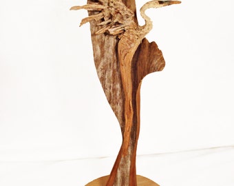 Egret Turn Original Sculpture by Rick Cain 2014