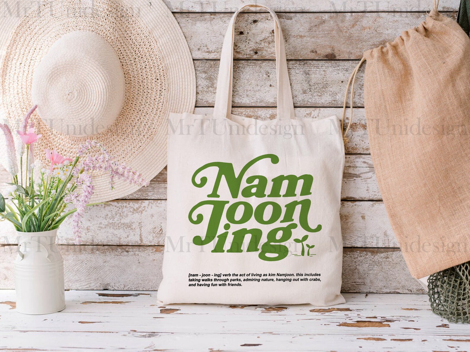 Namjooning Tote Bag Namjooning Canvas Tote Bag - Etsy