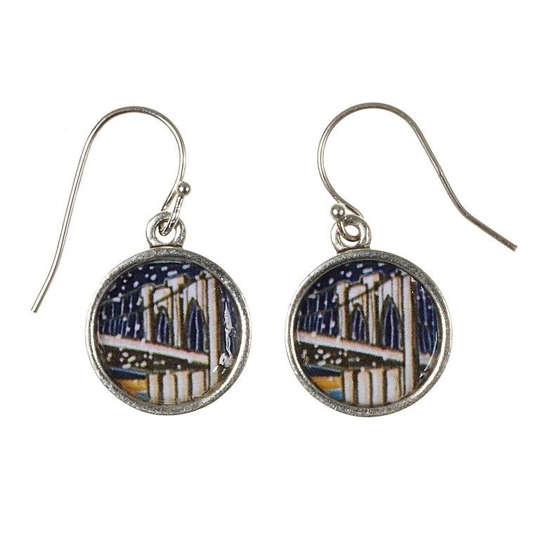 Brooklyn Bridge Earrings. Lovingly Handmade in Brooklyn by Etsy