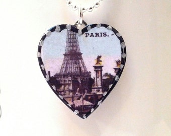 Our Precious Petite Paris heart Pendant is lovingly handmade in Brooklyn by Wishing Well Studio.
