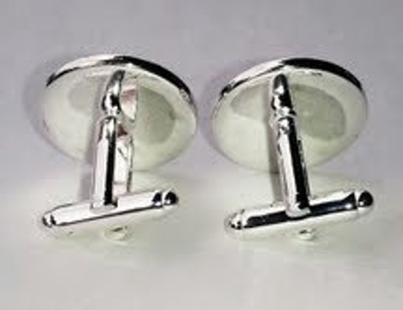 Brooklyn Bridge Cufflinks. Handmade in Brooklyn. Crystal Glass Domes. image 3