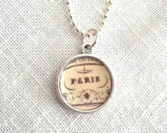 Petite Paris Pendant, lovingly handmade in Brooklyn by Wishing Well Studio.