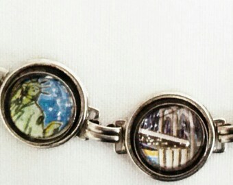 ¡Brooklyn Bridge Glass Dome Bracelet captura el espíritu de Nueva York!