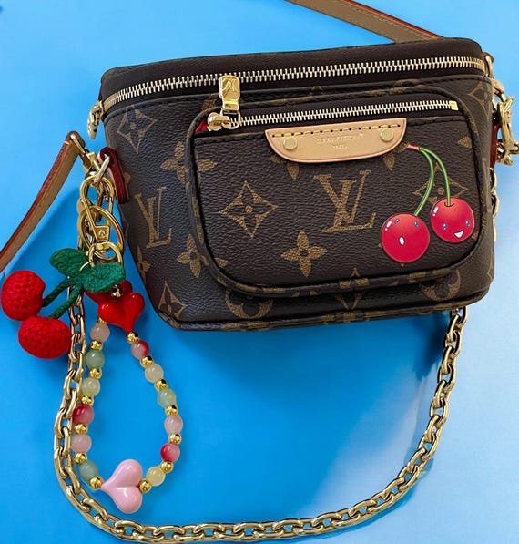 Portachiavi Portachiavi con ciondolo a forma di ciliegia