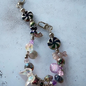 Intergalactic Butterfly Bag Charm: Y2K Kawaii Purse Accessory