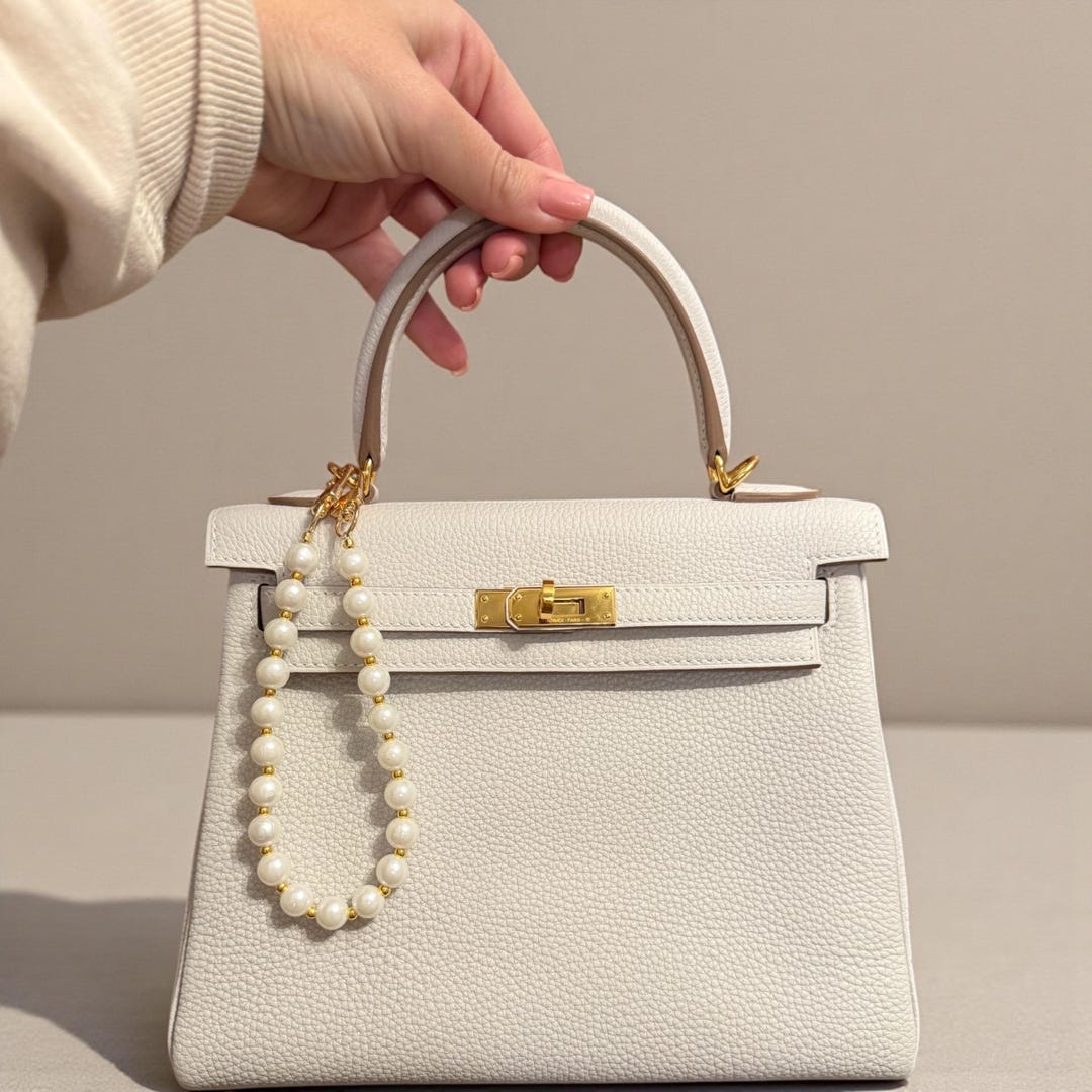 Handmade Faux Pearl Bag Charm Gold Accents Purse Accessory Etsy handmade-faux-pearl-bag-charm-gold-accents-purse-accessory-etsy