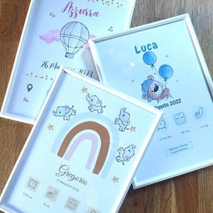 Tarjeta de nacimiento personalizable