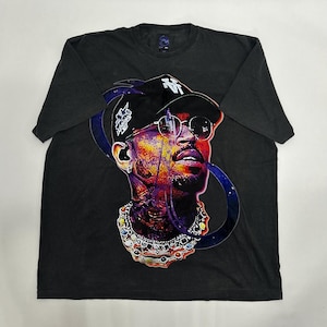 CB Big Face Tee, Breezy Vintage 90s Style Bootleg Tee, Breezy Big Face Floral T shirt, Breezy Bowl Fan Shirt Jumbo Print
